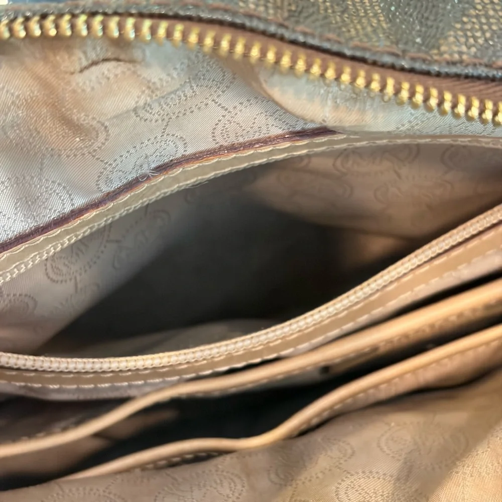 Michael Kors Dark Brown Monogram Satchel